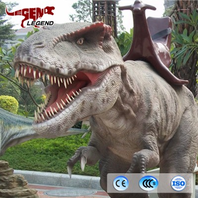 Theme park equipment decoration mechanical dinosaur ride for sale