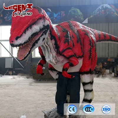 Park Outdoor Decoration Movable Mechanical Walking Dinosaur Costume