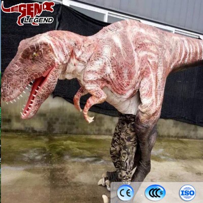 Amusement Park Life Size Dinosaur Costume Velociraptor For Sale