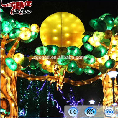 Festival decoration archway lantern at night